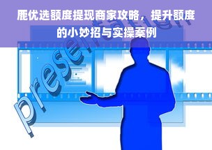 鹿优选额度提现商家攻略，提升额度的小妙招与实操案例