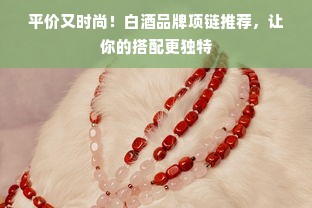 平价又时尚！白酒品牌项链推荐，让你的搭配更独特