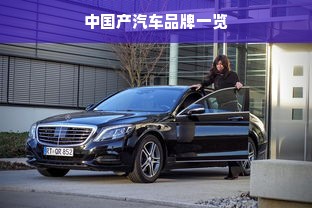 中国产汽车品牌一览