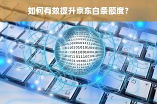 如何有效提升京东白条额度？