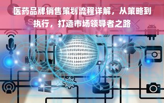 医药品牌销售策划流程详解，从策略到执行，打造市场领导者之路