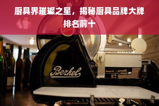厨具界璀璨之星，揭秘厨具品牌大牌排名前十