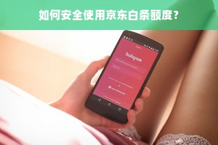 如何安全使用京东白条额度？