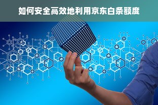 如何安全高效地利用京东白条额度