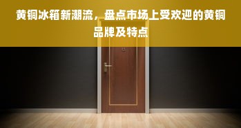 黄铜冰箱新潮流，盘点市场上受欢迎的黄铜品牌及特点