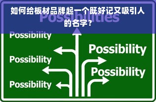 如何给板材品牌起一个既好记又吸引人的名字？