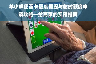 羊小咩便荔卡额度提现与临时额度申请攻略—给商家的实用指南