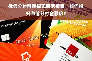 微信分付额度提现商家指南，如何提升微信分付金额度？