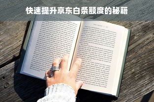 快速提升京东白条额度的秘籍