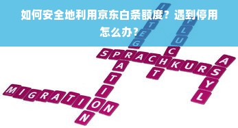 如何安全地利用京东白条额度？遇到停用怎么办？