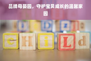 品牌母婴园，守护宝贝成长的温馨家园