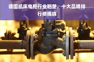 德国机床电柜行业翘楚，十大品牌排行榜揭晓