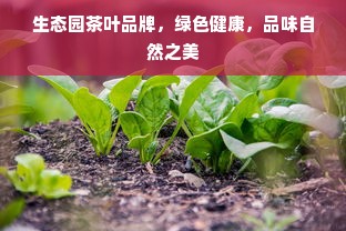生态园茶叶品牌，绿色健康，品味自然之美
