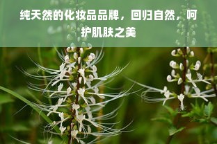 纯天然的化妆品品牌，回归自然，呵护肌肤之美