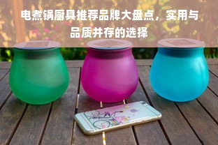 电煮锅厨具推荐品牌大盘点，实用与品质并存的选择