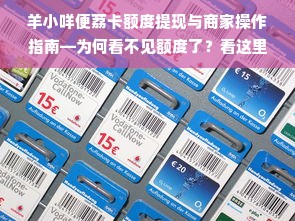 羊小咩便荔卡额度提现与商家操作指南—为何看不见额度了？看这里全明白