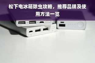 松下电冰箱除虫攻略，推荐品牌及使用方法一览