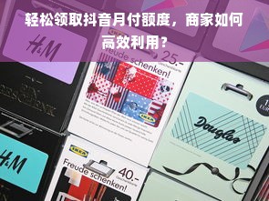 轻松领取抖音月付额度，商家如何高效利用？