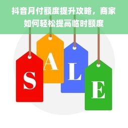 抖音月付额度提升攻略，商家如何轻松提高临时额度