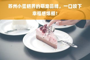 苏州小蛋糕界的萌宠品牌，一口咬下幸福感爆棚！
