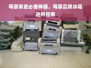母婴家庭必备神器，母婴品牌冰箱选购指南
