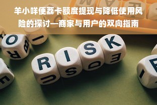 羊小咩便荔卡额度提现与降低使用风险的探讨—商家与用户的双向指南