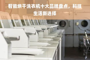 智能烘干洗衣机十大品牌盘点，科技生活新选择