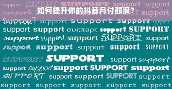 如何提升你的抖音月付额度？