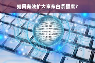 如何有效扩大京东白条额度？