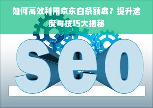 如何高效利用京东白条额度？提升速度与技巧大揭秘