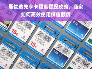 鹿优选先享卡额度提现攻略，商家如何高效使用授信额度