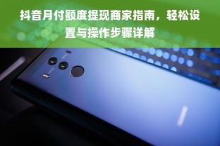 抖音月付额度提现商家指南，轻松设置与操作步骤详解