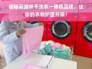 揭秘高端烘干洗衣一体机品牌，让你的衣物护理升级！