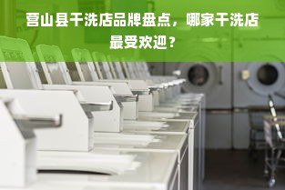 营山县干洗店品牌盘点，哪家干洗店最受欢迎？