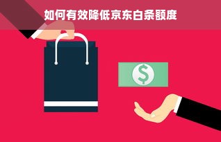 如何有效降低京东白条额度