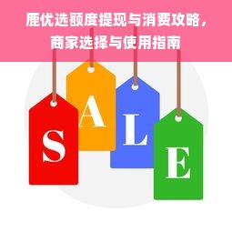 鹿优选额度提现与消费攻略，商家选择与使用指南