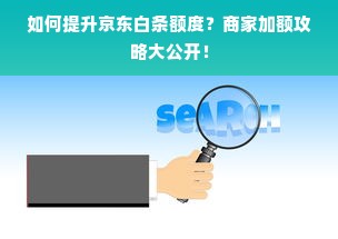 如何提升京东白条额度？商家加额攻略大公开！