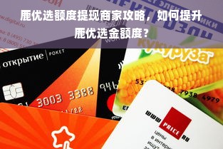 鹿优选额度提现商家攻略，如何提升鹿优选金额度？