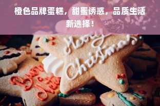 橙色品牌蛋糕，甜蜜诱惑，品质生活新选择！