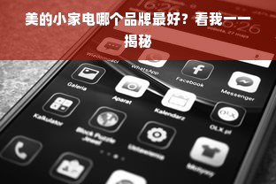 美的小家电哪个品牌最好？看我一一揭秘