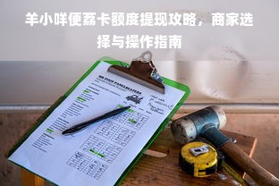 羊小咩便荔卡额度提现攻略，商家选择与操作指南