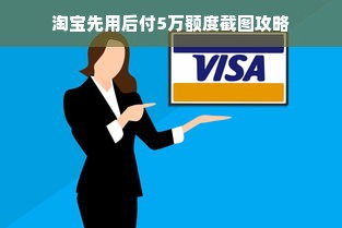 淘宝先用后付5万额度截图攻略