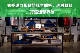 衣柜进口板材品牌全解析，选对材料，打造理想衣橱