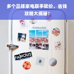 多个品牌家电联手砍价，省钱攻略大揭秘！