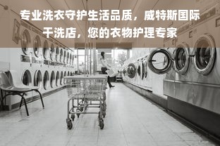 专业洗衣守护生活品质，威特斯国际干洗店，您的衣物护理专家