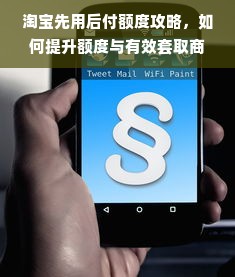 淘宝先用后付额度攻略，如何提升额度与有效套取商家临时额度
