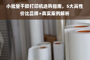 小批量干胶打印机选购指南，5大高性价比品牌+真实案例解析