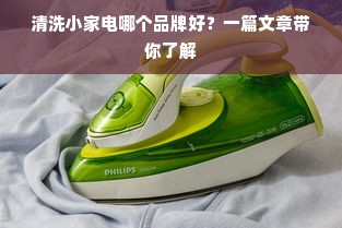 清洗小家电哪个品牌好？一篇文章带你了解