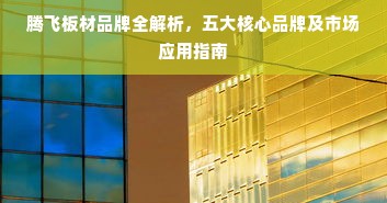 腾飞板材品牌全解析，五大核心品牌及市场应用指南