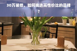 30万装修，如何挑选高性价比的品牌？